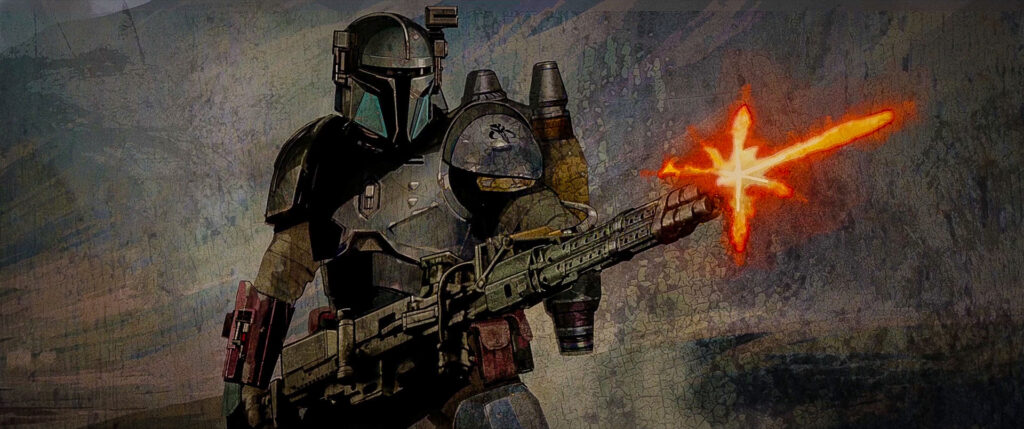 I love the Mandalorian Concept Art in credits - Geeky KOOL