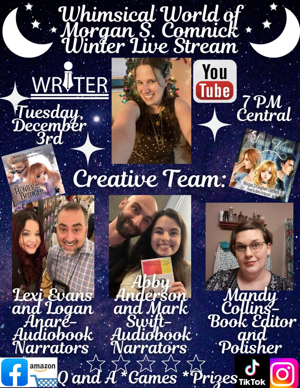 Whimsical World of Morgan S Comnick’s Book Winter Live Stream Event